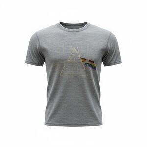 Lucky Brand Heather Gray Tee with Pink Floyd